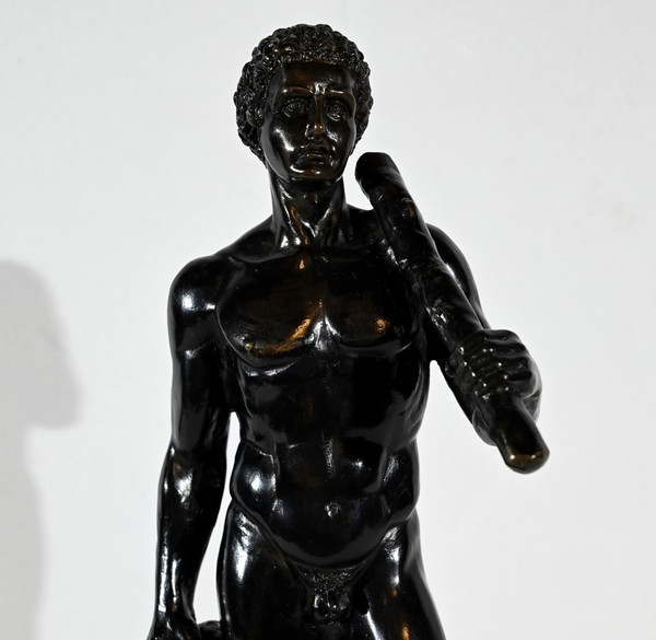 Bronzo "Ercole e il Leone di Nemée", firmato Gregroi - XIX secolo