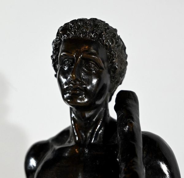 Bronzo "Ercole e il Leone di Nemée", firmato Gregroi - XIX secolo