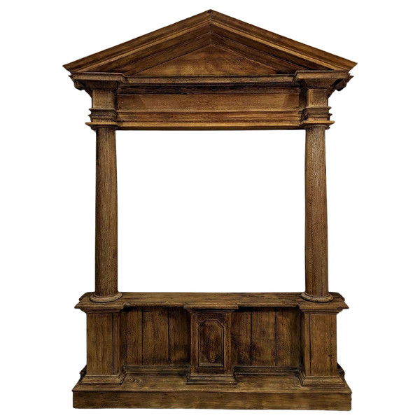 Large Neo-Classical Altar Woodwork In Oak, Early 19th Century