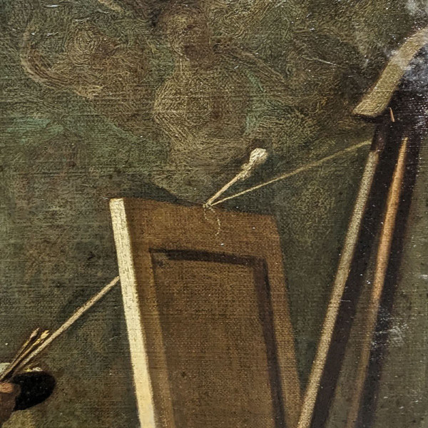 Öl auf Leinwand, Künstlerwerkstatt aus dem 19. Jahrhundert, signiert
