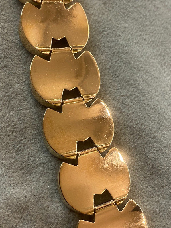 Goldenes „Panzer“-Armband, Ref. 342.178