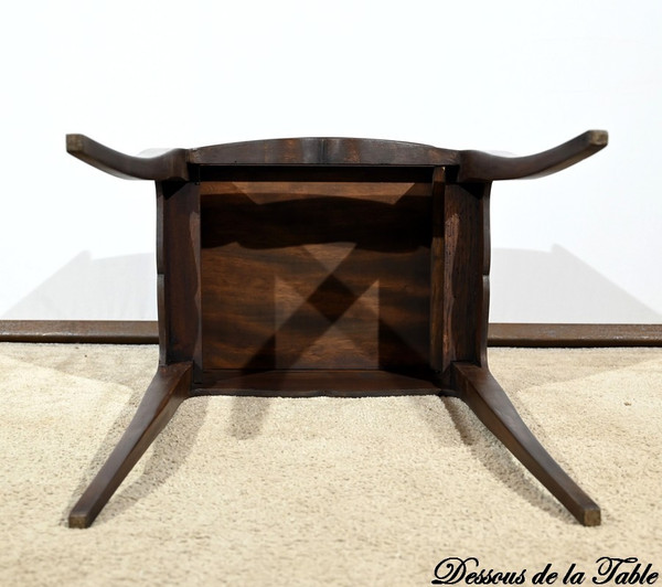 Petite Table de Salon en Noyer, style Louis XV – 1ère Partie XXe