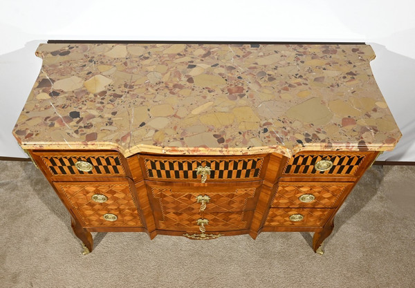 Commode en Bois de Rose et Acajou, Transition Louis XV/Louis XVI – Fin XIXe