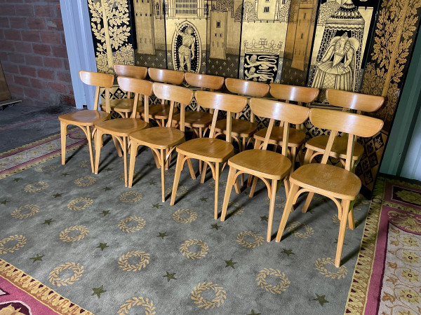 Suite Of 12 LUTERMA “banana” Bistro Chairs