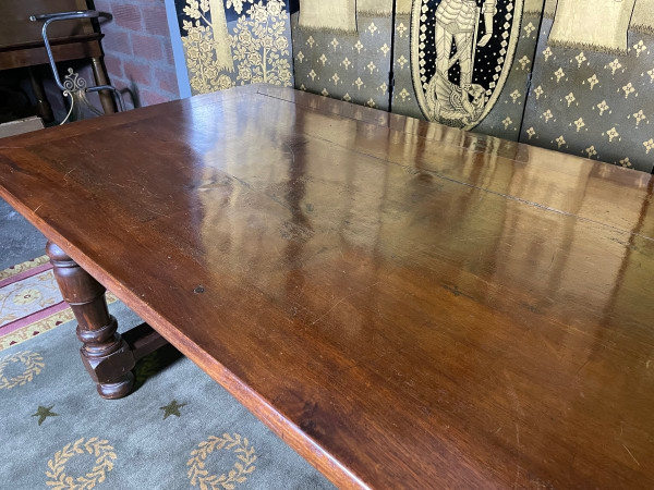 Louis XIII Farm Table in Walnut 19th
