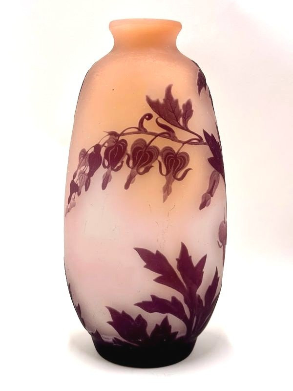 Emile Gallé Art Nouveau Vase “Hearts of Mary”