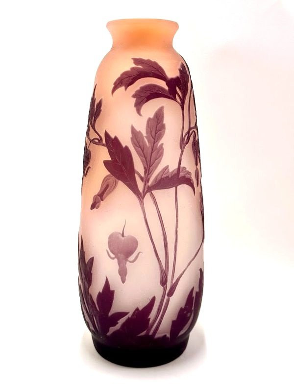 Emile Gallé Art Nouveau Vase “Hearts of Mary”