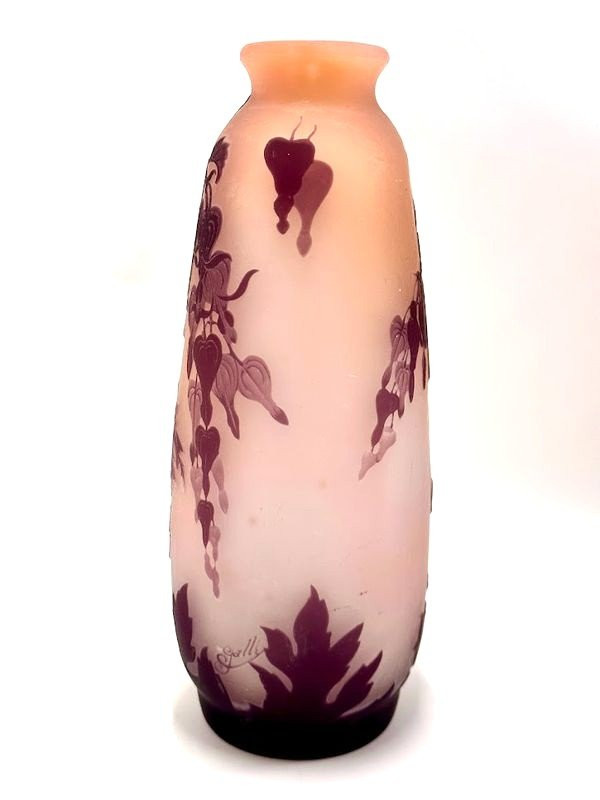 Emile Gallé Art Nouveau Vase “Hearts of Mary”