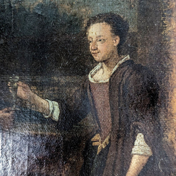 Huile Sur Toile école Hollandaise XVIIème Scène De Banquet