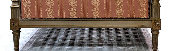 Lit Laqué Louis XVI d'époque XVIIIème Montage à Tire Fonds