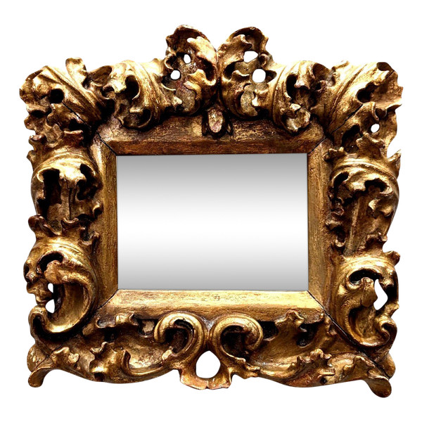 Venetian Frame In Golden Wood, 17th Century
