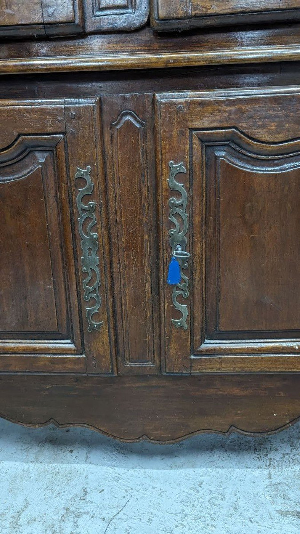 Louis XV Cupboard Facade, 18th Century In Walnut