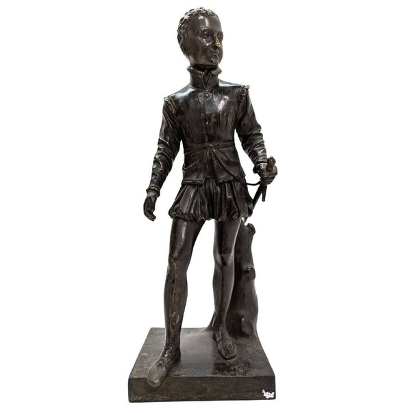 Enrico IV Bambino, Statua In Bronzo Secondo Un Modello Di Bosio Della Fine Del XIX Secolo
