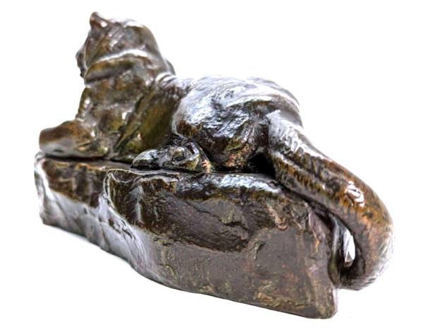 "La pantera dell'India n. 1" Antoine Louis Barye Fonte Barbedienne