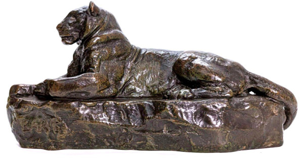 "La pantera dell'India n. 1" Antoine Louis Barye Fonte Barbedienne