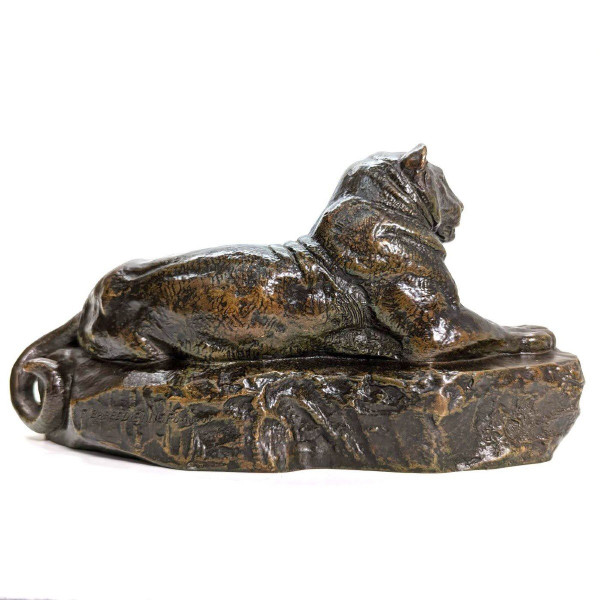 "La pantera dell'India n. 1" Antoine Louis Barye Fonte Barbedienne