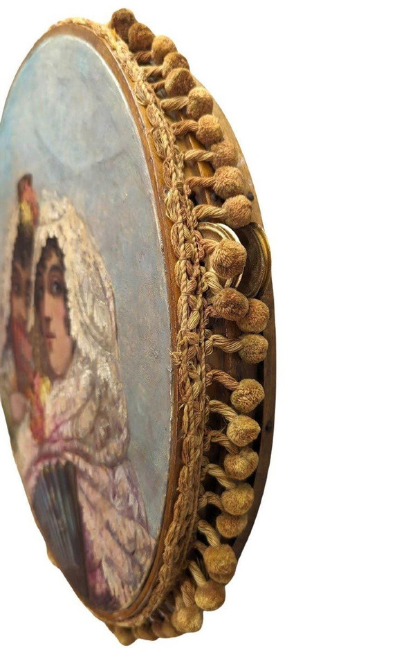 Tambourin  Aux élégantes Espagnoles époque XIXème