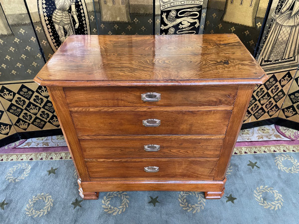 Commode En Orme époque Louis Philippe