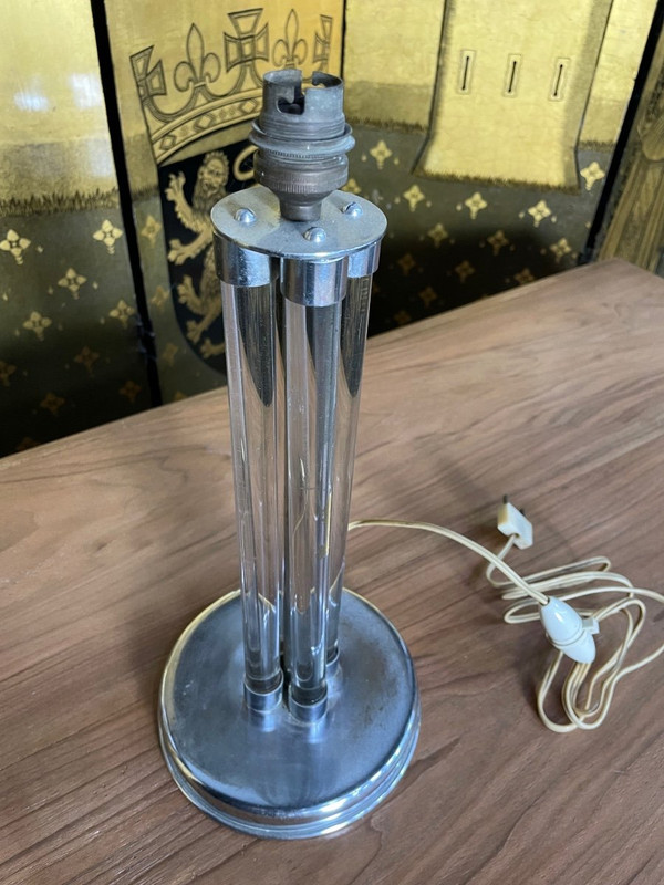 Table Lamp Base Attributed to Jacques Adnet