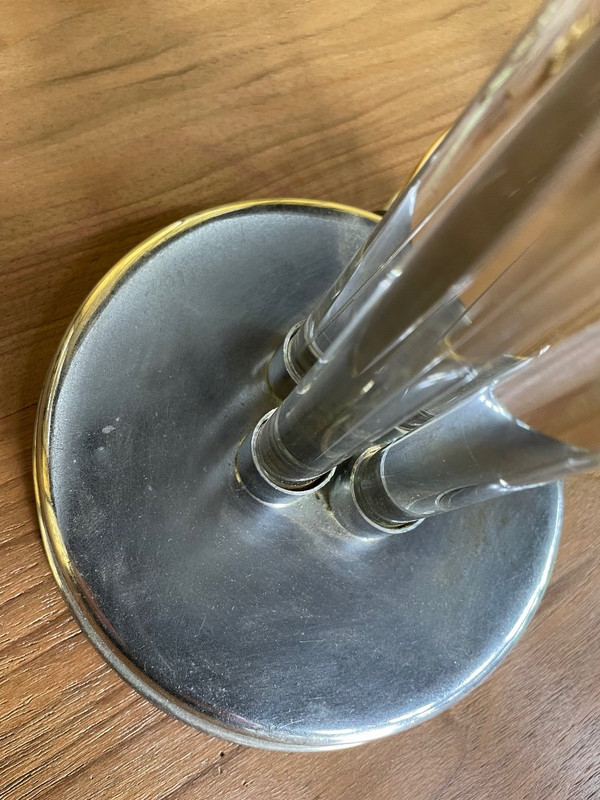 Table Lamp Base Attributed to Jacques Adnet