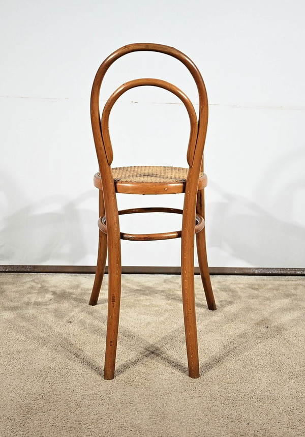 Seggiolone per bambini in faggio curvato, timbrato Thonet - Primi del XX secolo