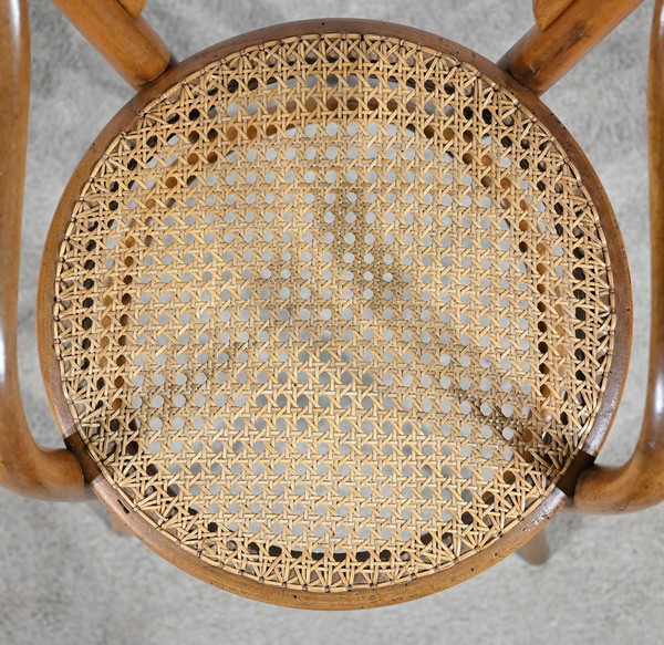 Seggiolone per bambini in faggio curvato, timbrato Thonet - Primi del XX secolo