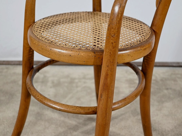 Seggiolone per bambini in faggio curvato, timbrato Thonet - Primi del XX secolo