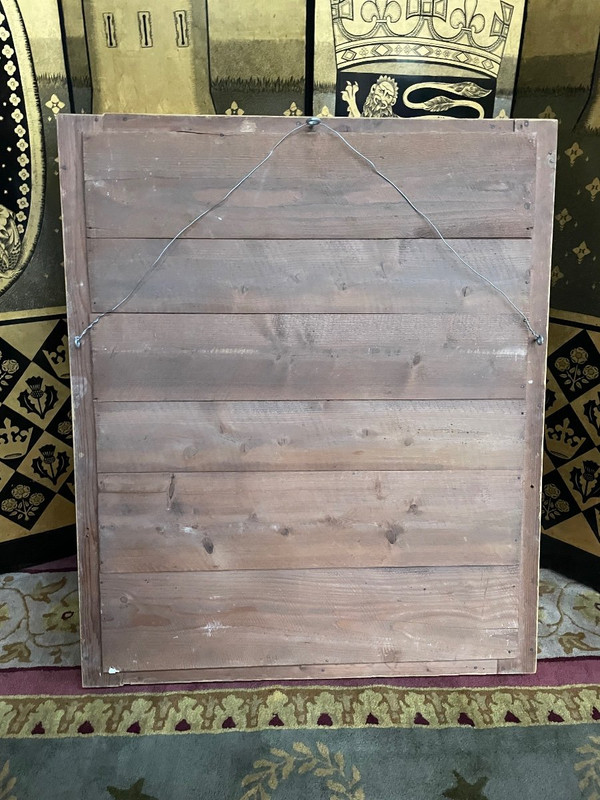 Specchio Napoleone III Con Foglia Oro