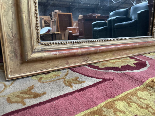 Louis Philippe Spiegel mit Blattgold