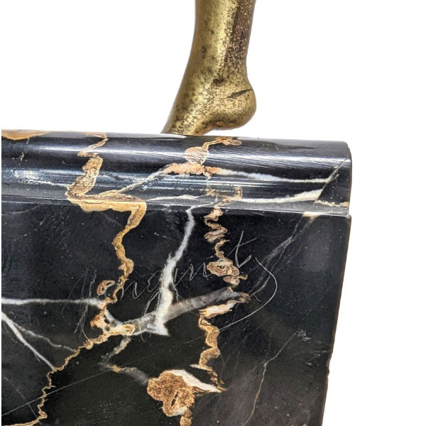 Charlotte Monginot Danseuse En Bronze Art Déco 1930 Sur Socle En Marbre  Portor