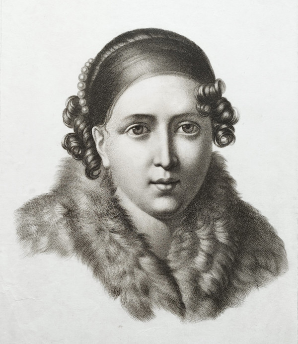 Etching Allegorical Engraving Winter Portrait Of A Lady By Lemire Empire Period 19th C Old Print