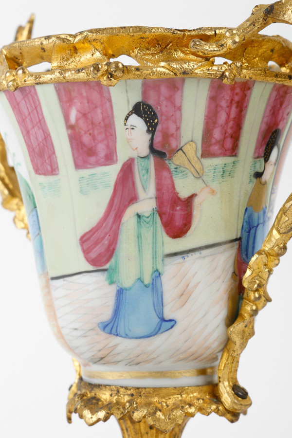 A pair of late 19th century Chinese porcelain vases