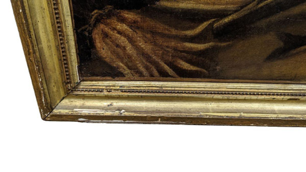 Scène De Genre Personnage Dans Un Garde-manger Tableau Hollandais Fin XVIIème