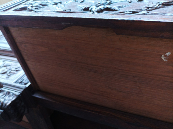 Renaissance-Sideboard aus geschnitzter Eiche