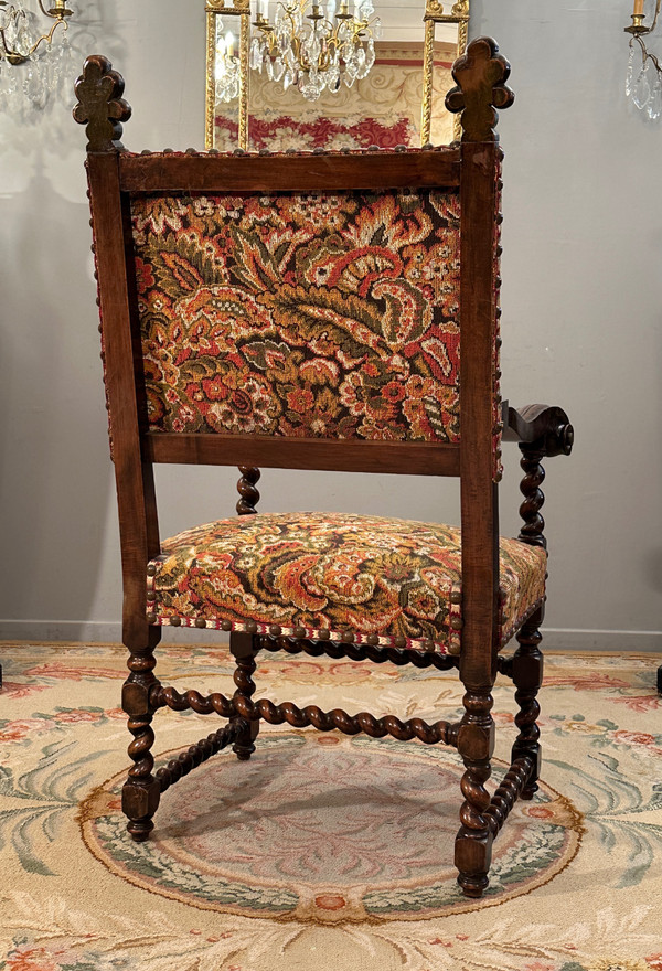 Fauteuil d'Apparat De Style Louis XIV d'Epoque XIXème