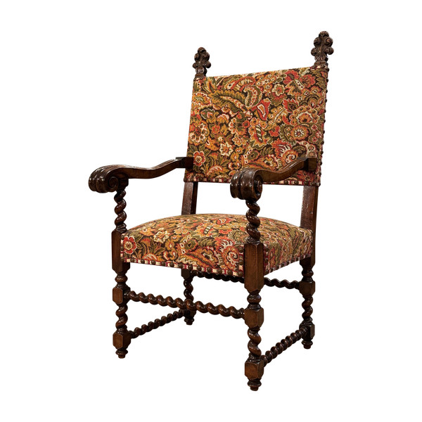 Fauteuil d'Apparat De Style Louis XIV d'Epoque XIXème