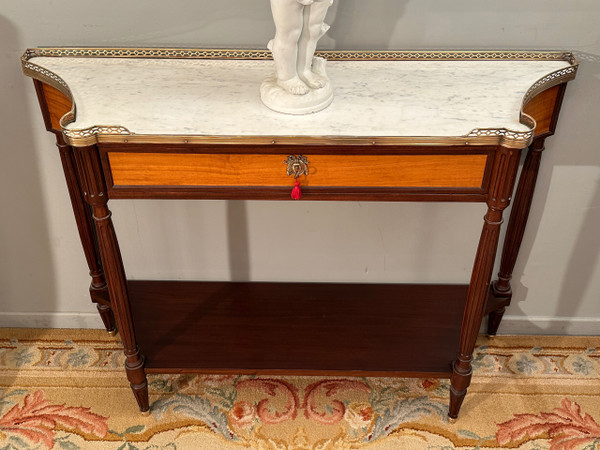 Console En Acajou d'Epoque Louis XVI Epoque Fin XVIIIème