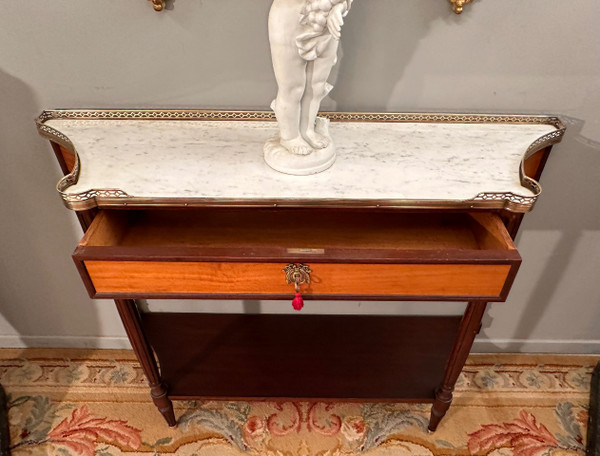 Console En Acajou d'Epoque Louis XVI Epoque Fin XVIIIème