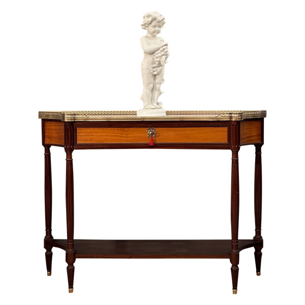 Console En Acajou d'Epoque Louis XVI Epoque Fin XVIIIème