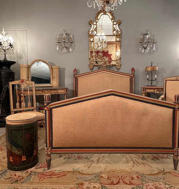 Exceptionnelle Chambre A Coucher Revolutionnaire d'Epoque XIXeme