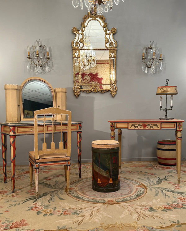 Exceptionnelle Chambre A Coucher Revolutionnaire d'Epoque XIXeme