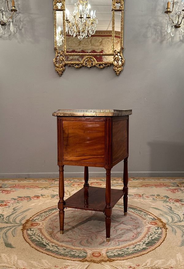 Small Chiffonniere Table In Mahogany, Louis XVI Period Circa 1780