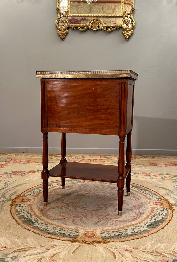 Small Chiffonniere Table In Mahogany, Louis XVI Period Circa 1780