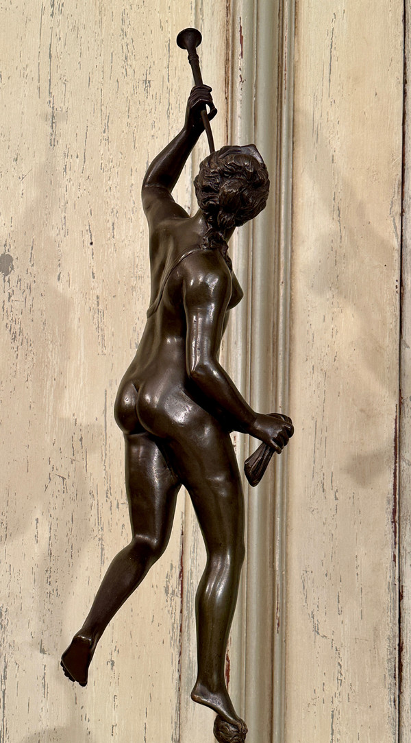 Jean De Bologne After, coppia di sculture in bronzo al mercurio rinomate del XIX secolo (altezza 82 cm)