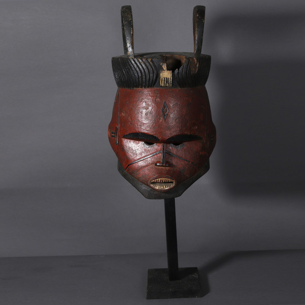 Maschera con elmo Janus – Igbo, Nigeria