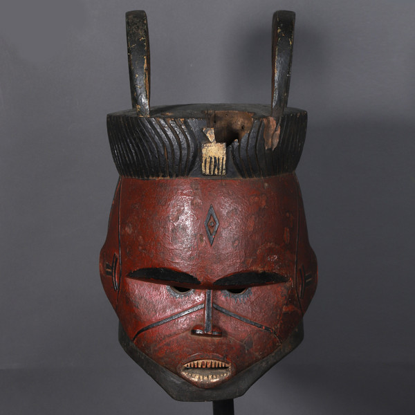 Maschera con elmo Janus – Igbo, Nigeria