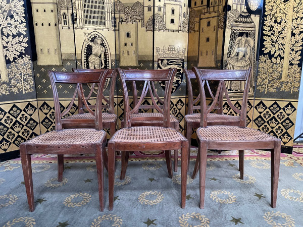 Suite Of 6 Directoire Period Chairs