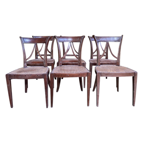 Suite Of 6 Directoire Period Chairs