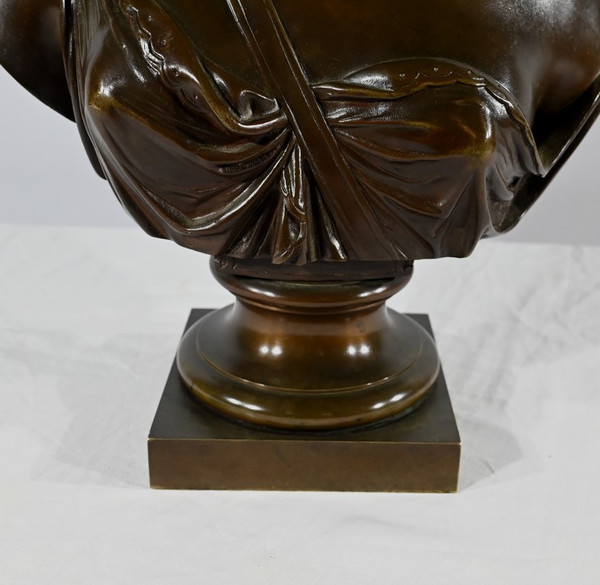 “Diane la Cacciatrice” in bronzo, secondo Houdon – Fine XIX secolo