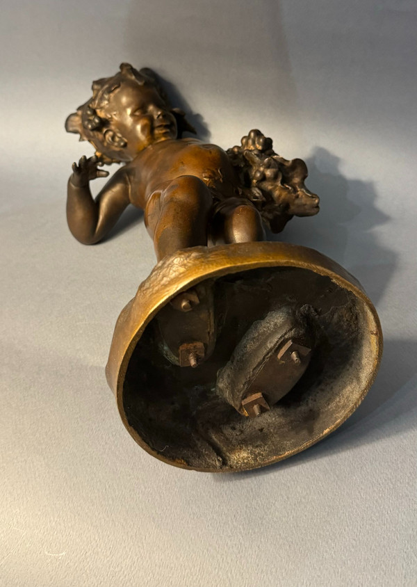 Bronzo Artdeco "Bacco bambino" firmato MALRIC